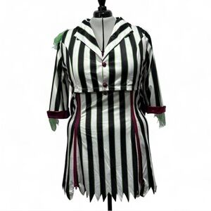 Dolls Kill The Bio-Exorcist Beetlejuice Costume Set, Plus Size 2X Cosplay, NEW